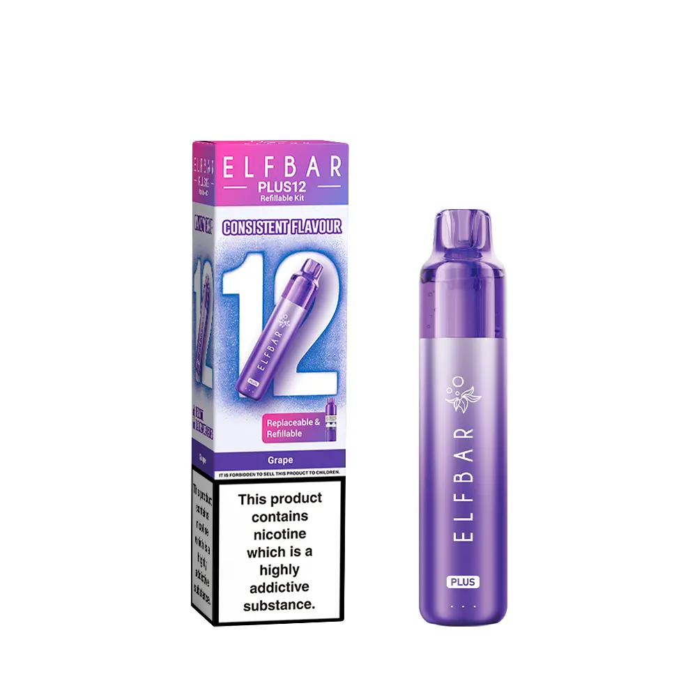 Elf Bar Plus 12 Prefilled Pod Kit - Grape